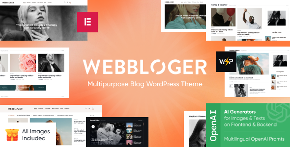 Webbloger - Multipurpose Blog WordPress Theme Logo